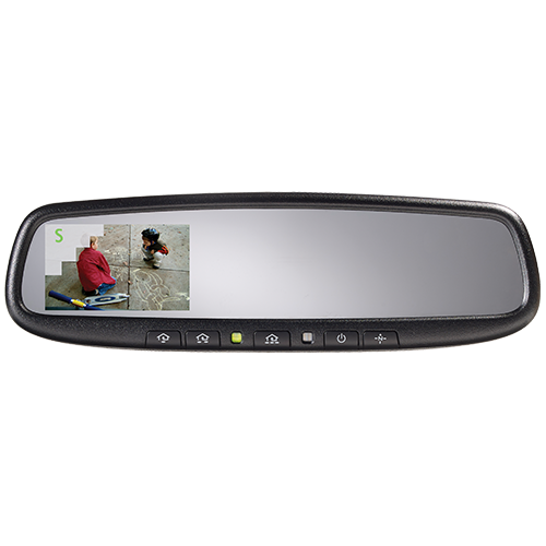ADVGENM45S - Gentex Auto-Dimming Rearview Mirror With Compass and HomeLink® 3.3" Camera Display