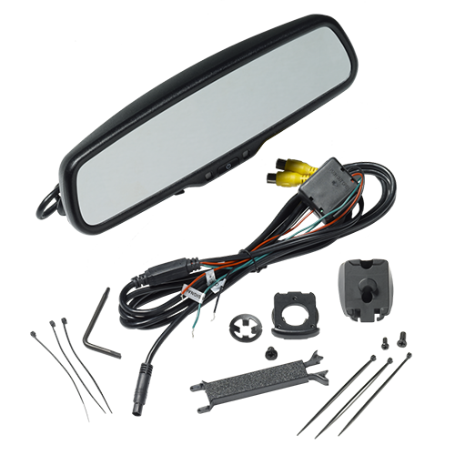 RVM200 - Replacement Rear-view Mirror With 4.3-inch High Brightness Monitor